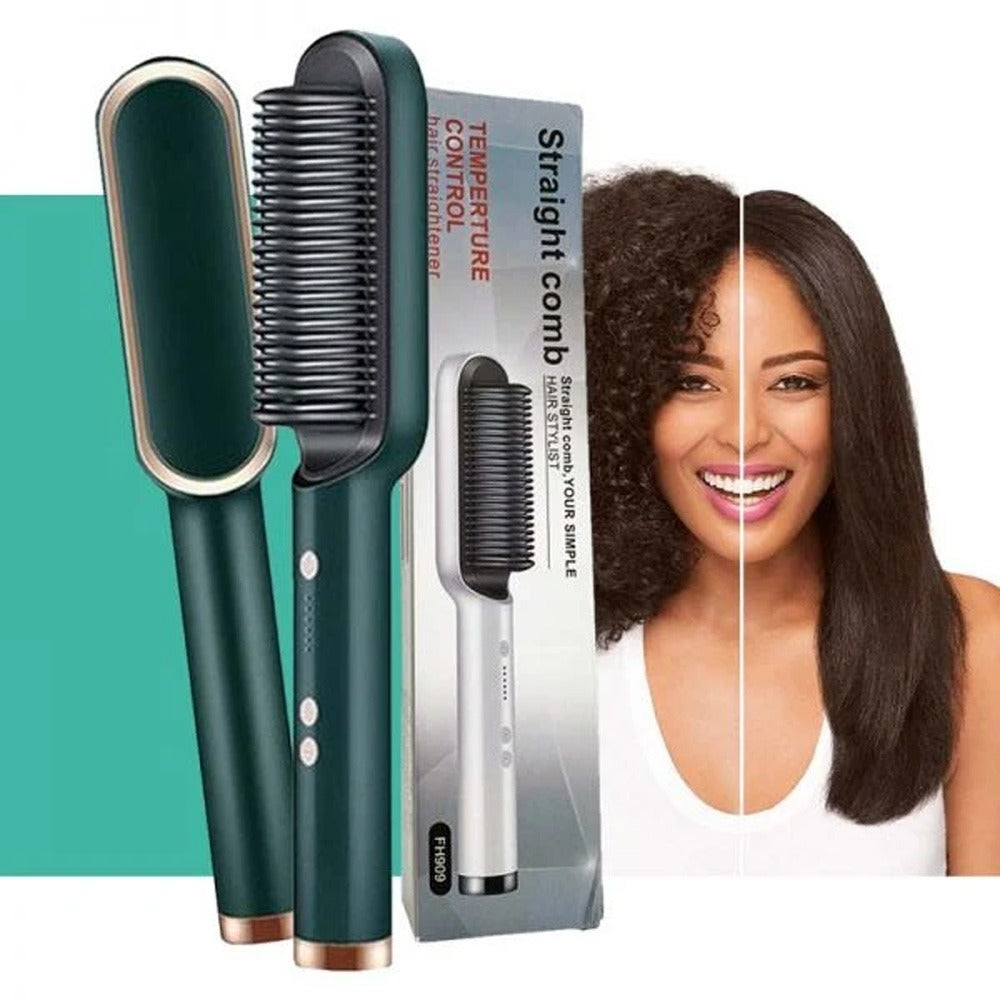 Hair Styling Brush – Hair Straightener, Hot Comb & Styling Brush