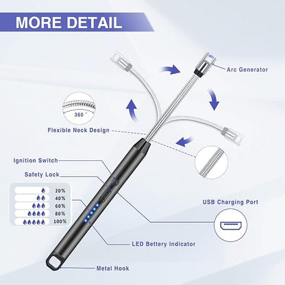Electric Lighter – Windproof & Flameless Rechargeable Lighter 🔥⚡