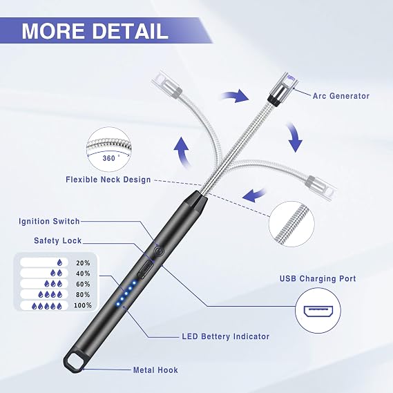 Electric Lighter – Windproof & Flameless Rechargeable Lighter 🔥⚡