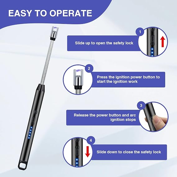 Electric Lighter – Windproof & Flameless Rechargeable Lighter 🔥⚡