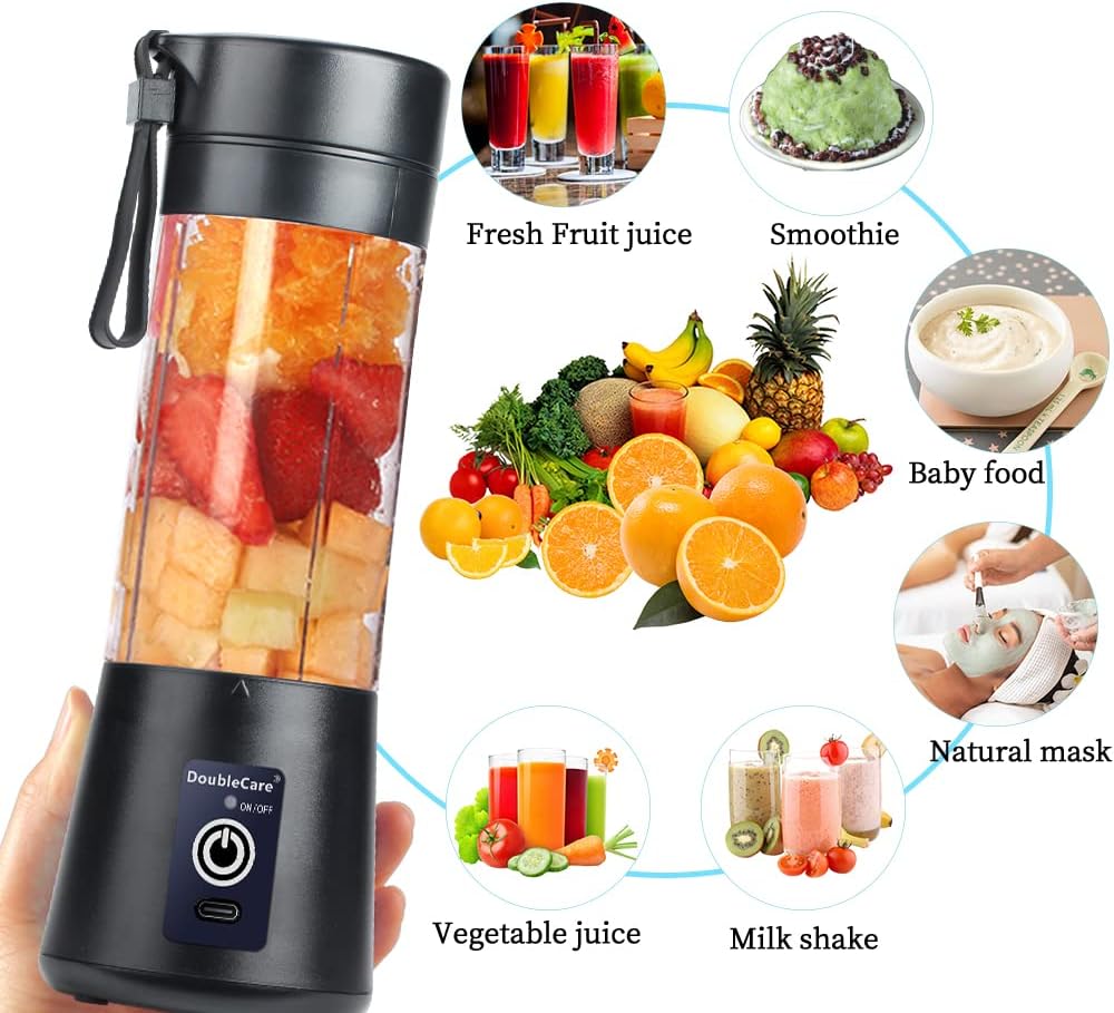 Portable USB Rechargeable Juicer Blender – Fresh Juice, Smoothies & Shakes Anytime, Anywhere!
