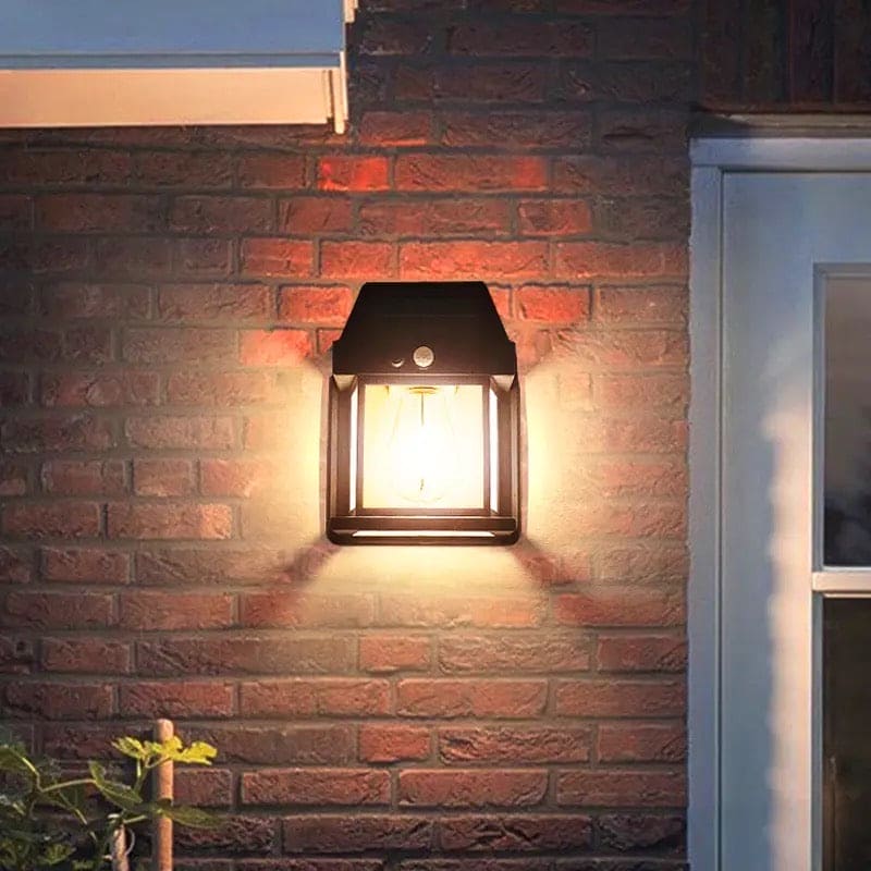 Solar Sensor Wall Light – IP65 Waterproof Outdoor LED Security Lamp