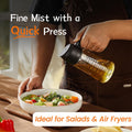 2-in-1 Glass Oil Sprayer & Dispenser Bottle – Premium Leakproof Kitchen Oil Bottle (570ml)