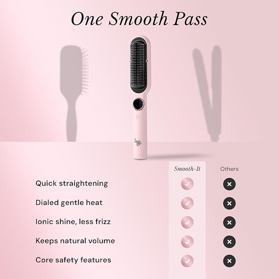 Hair Straightener Comb – 2-in-1 Hair Styling & Smoothing Brush 💇‍♀️✨