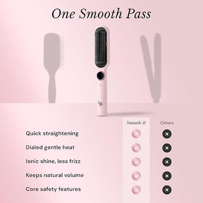Hair Straightener Comb – 2-in-1 Hair Styling & Smoothing Brush 💇‍♀️✨