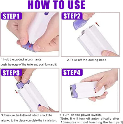 Portable Body Hair Removal Device | Compact Electric Hair Remover for Easy Personal Grooming