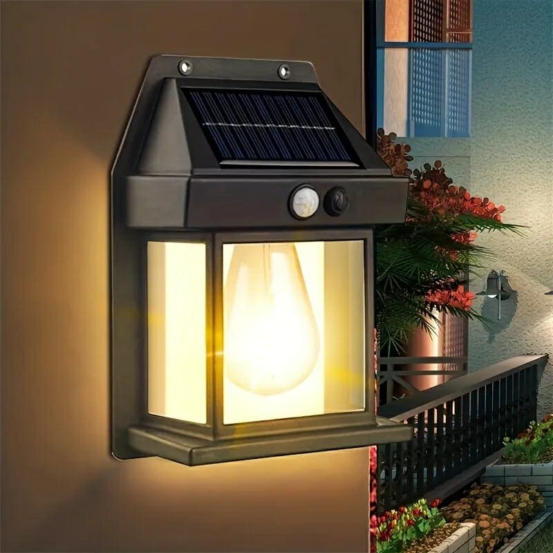 Solar Sensor Wall Light – IP65 Waterproof Outdoor LED Security Lamp