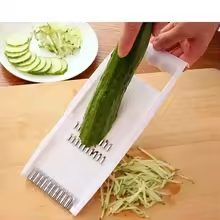 6-in-1 Multifunction Vegetable Cutter & Slicer – Manual Kitchen Chopper with Interchangeable Blades