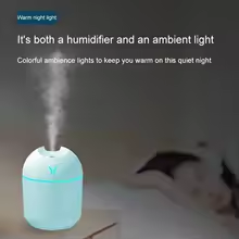 Portable Mini Humidifier – USB Cool Mist Air Humidifier & Aroma Diffuser for Home, Office & Bedroom