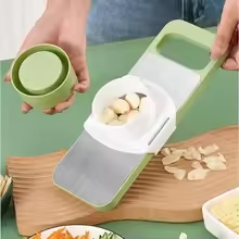 6-in-1 Multifunction Vegetable Cutter & Slicer – Manual Kitchen Chopper with Interchangeable Blades