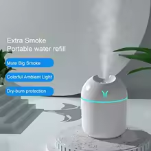Portable Mini Humidifier – USB Cool Mist Air Humidifier & Aroma Diffuser for Home, Office & Bedroom