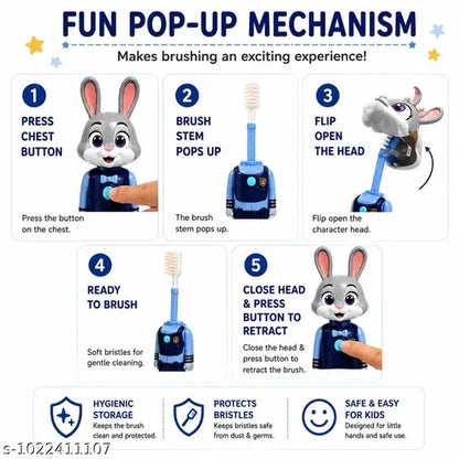 Kids Toothbrush – Fun & Gentle Daily Tooth Cleaning Brush 🪥🧸