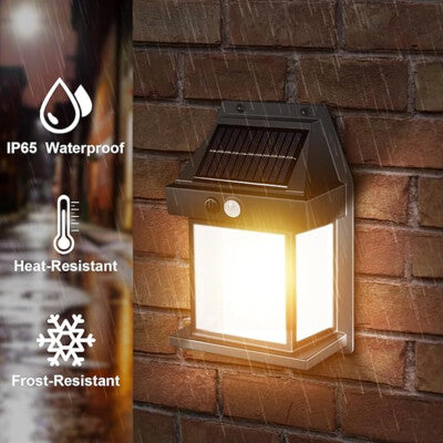 Solar Sensor Wall Light – IP65 Waterproof Outdoor LED Security Lamp